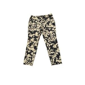 Floral Print Straight Leg Pants